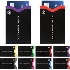 Dimeho 18 Pack RFID Blocking Sleeves, Premium RFID Card Holder Credit Card Sleeves Set Smart Slim Profile Design Card Protector for Women Men in Saudi Arabia