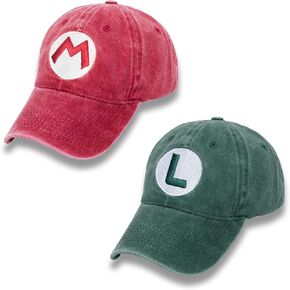 VIEKIER Super Bros Luigi Mario Hat Cap Baseball Cap Costume Cosplay hat in Kuwait