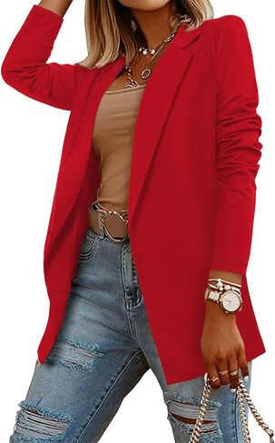 CRAZY GRID Women Casual Blazer Fashion Lightweight with Lined Professional Work Office Suit Jacket in Saudi Arabia