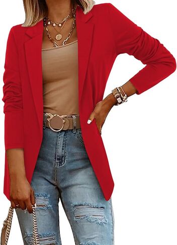 CRAZY GRID Women Casual Blazer Fashion Lightweight with Lined Professional Work Office Suit Jacket in Saudi Arabia