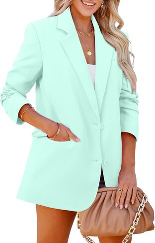 CRAZY GRID Women Casual Blazer Fashion Lightweight with Lined Professional Work Office Suit Jacket in Saudi Arabia