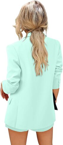 CRAZY GRID Women Casual Blazer Fashion Lightweight with Lined Professional Work Office Suit Jacket in Saudi Arabia