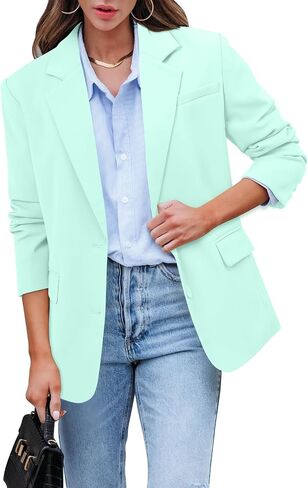 CRAZY GRID Women Casual Blazer Fashion Lightweight with Lined Professional Work Office Suit Jacket in Saudi Arabia
