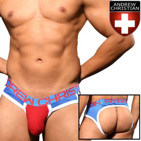 Andrew Christian SHOW-IT® Sports Mesh Locker Room Jock/White in Saudi Arabia