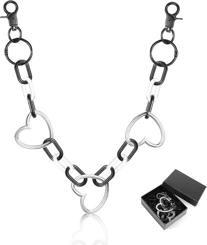 PHOGARY Belt Chain Pants Chain Jeans Chains Hip Hop Chains Wallet Chain Pocket Chain Punk Gothic Metal Chain Biker Trouser Chain Keychains Y2K Accessories for Men and Women in Saudi Arabia