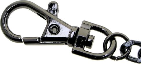 سلسلة ساعات الجيب ألبرت سلسلة جونميتال اللون الأسود الكوبي سلسلة ربط كبح مع مشبك جراد البحر دوار FC66 in Kuwait