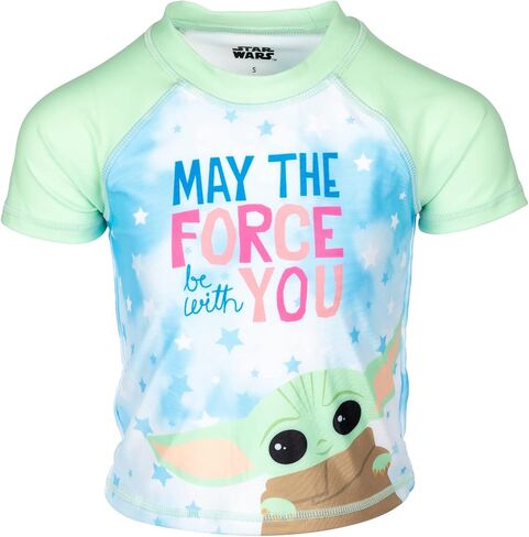 STAR WARS The Mandalorian Baby Grogu 4 Piece Swimsuit Set: One-Piece Swimsuit Swim Rash Guard Tankini Top Bottom in Saudi Arabia