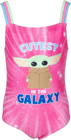 STAR WARS The Mandalorian Baby Grogu 4 Piece Swimsuit Set: One-Piece Swimsuit Swim Rash Guard Tankini Top Bottom in Saudi Arabia