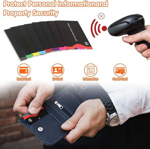 Dimeho 18 Pack RFID Blocking Sleeves, Premium RFID Card Holder Credit Card Sleeves Set Smart Slim Profile Design Card Protector for Women Men in Saudi Arabia