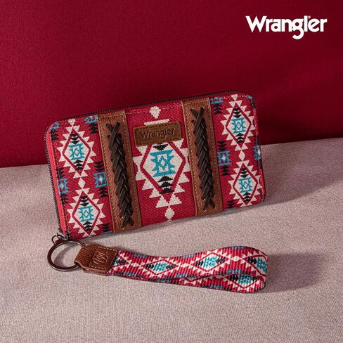 Montana West Wrangler Wristlet Western Wallet and Credit Card Holder with Zipper in Kuwait