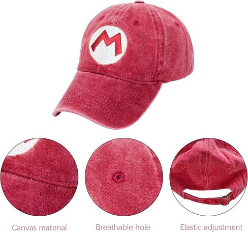 VIEKIER Super Bros Luigi Mario Hat Cap Baseball Cap Costume Cosplay hat in Kuwait