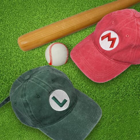 VIEKIER Super Bros Luigi Mario Hat Cap Baseball Cap Costume Cosplay hat in Kuwait