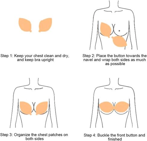 حمالة صدر لاصقة من FOME حمالة صدر غير مرئية، حمالة صدر لاصقة للنساء من السيليكون عصا على حمالة صدر رفع، حمالات صدر بدون حمالات للفستان مع زوجين من أغطية الحلمات (مقاس كوب B) بيج in Kuwait