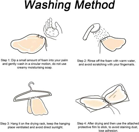 حمالة صدر لاصقة من FOME، حمالة صدر لاصقة للنساء، زوجان من حمالة الصدر اللاصقة، حمالات صدر بدون حمالات للفستان مع زوجين من أغطية الحلمات (حجم كوب B) in Kuwait