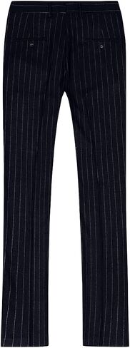 Cloudstyle Mens 3 Piece Stripe Suit Set Center Vent 2 Button Tux Blazer Jacket Vest Trousers in Kuwait