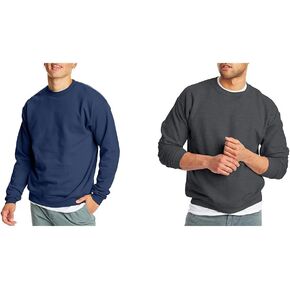 حزمة Hanes Ecosmart Fleece متعددة الألوان - X-Large Navy - 1 Pack/Charcoal Heather - 1 Pack in Kuwait