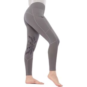 Harrison Howard Female Riding Breeches with Perforated Holes Stretchy Breathable Horse Riding Pants with Silicone Patterns