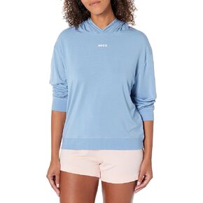 HUGO Women's Jersey Center Logo Lounge Hooded Sweatshirt in Saudi Arabia