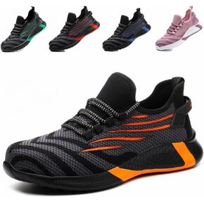 Steel Toe Shoes for Men Women Lightweight Comfortable Safety Shoes Indestructible Work Sneakers Puncture Proof Industrial Construction Breathable