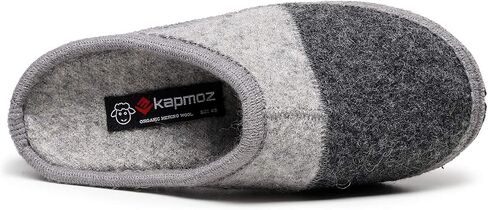 LE KAPMOZ Men's Boiled Wool House Slippers Breathable Winter Warm Slip on Mules Indoor/Outdoor Slipper for Women Two Tone Cap Toe Clog in Saudi Arabia