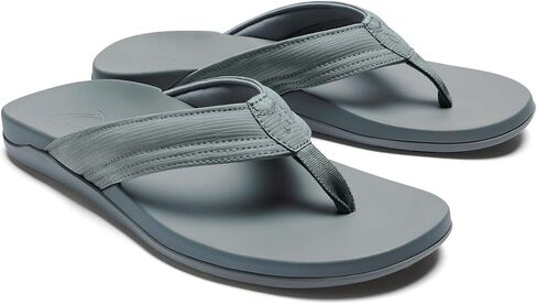 صندل الشاطئ الرجالي من OLUKAI Maha، حذاء صديق للماء، يمكن ارتداؤه طوال اليوم وملاءمة مريحة فائقة النعومة in Kuwait