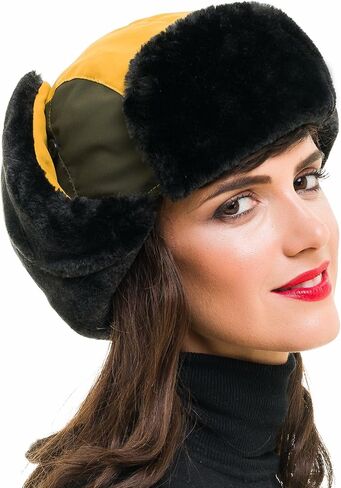 MELIFLUOS DESIGNED IN SPAIN Trapper Hat for Men and Women Russian Warm Fur Ski Fall Winter Hunting in Saudi Arabia