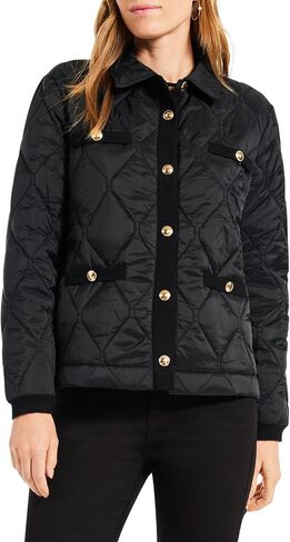 NIC+ZOE Women's Knit Trim Puffer Jacket in Saudi Arabia