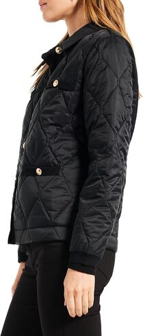 NIC+ZOE Women's Knit Trim Puffer Jacket in Saudi Arabia