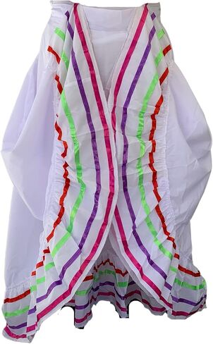 Kids and Womens Folklorico Half Cirlce Skirts, Falda Profesional de Medio Vuelo, Womens and Kids Skirt One Size Waist in Saudi Arabia