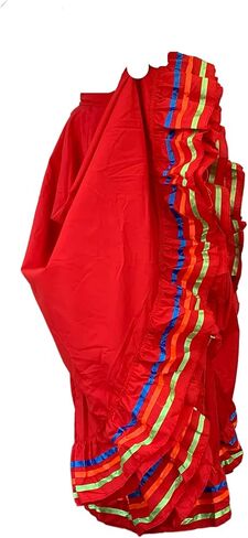 Kids and Womens Folklorico Half Cirlce Skirts, Falda Profesional de Medio Vuelo, Womens and Kids Skirt One Size Waist in Saudi Arabia