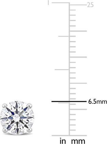 Lab-Grown Diamond Stud Earrings With Unique laser engraved Diamond ID, Set In Platinum or White Gold - D Color, VVS2 Clarity, IGI Certified Lab-Grown Diamonds - Available in 1, 2 CT TW in Saudi Arabia