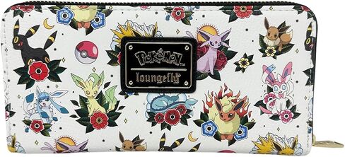 محفظة Loungefly Pokemon Eeveelutions بسحاب حول المحفظة in Kuwait