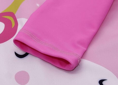 بدلة سباحة للفتيات من Jurebecia Unicorn قطعة واحدة/قطعتين برقبة دائرية، بدلة استحمام للحماية من الطفح الجلدي 2-8 سنوات in Kuwait