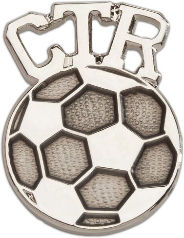 LDS Baptism Tie Tack Oval CTR "اختر اليمين" باللون الفضي in Kuwait