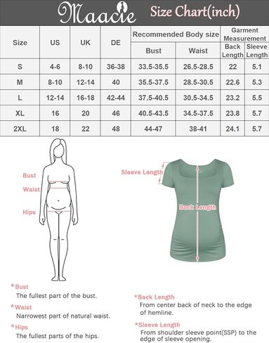 قمصان Maacie للحوامل برقبة مربعة، قمصان رياضية نحيفة، قمصان أساسية مبطنة مزدوجة وناعمة in Kuwait