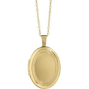 Amazon Essentials Women's Oval Shaped Polished Locket (previously Amazon Collection)