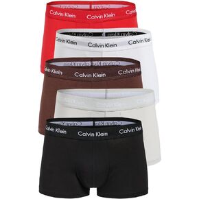 Calvin Klein Underwear Men's Cotton Stretch 5-Pack Low Rise Trunk