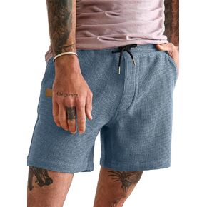 JMIERR Men's Casual Shorts Waffle Elastic Waist Drawstring Workout Running Jogging Beach Sweat Shorts with Pockets in Kuwait