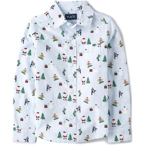 The Children's Place Boys' Long Sleeve Thermal Shirt Blue, XXL