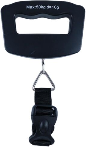 Kenhihi Portable Travel Luggage Electronic Scale, Digital LCD Hanging Box Weighing Scale 110 pounds/50 kilograms, Fishing, Luggage, Gifts (Hooks) in Kuwait