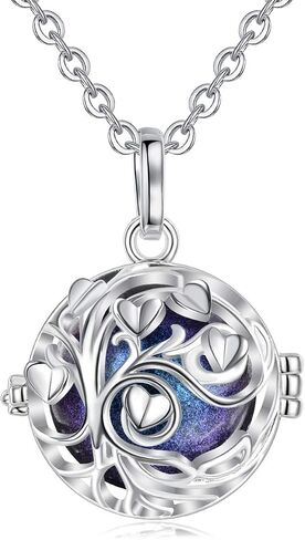 AEONSLOVE Harmony Ball Pregnancy Bola Necklace, Tree of Love Angel Chime Caller Bell Pendant Necklaces for Women, Mom to be Gift, 30"& 45" Chain in Saudi Arabia