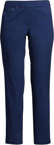 Lands' End Women's Mid Rise Pull On Chino Crop Pants in Saudi Arabia