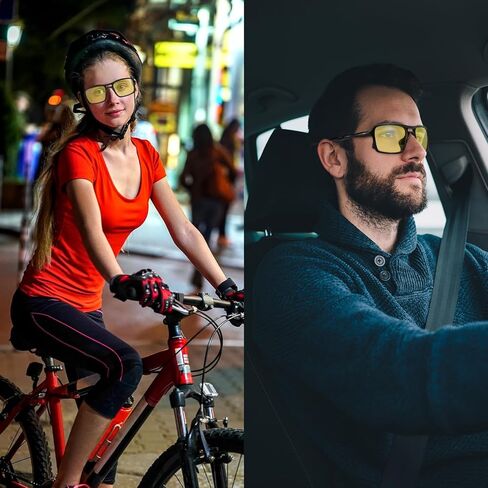 نظارات للرؤية الليلية من ال بي اس ايه اف بي، نظارات قيادة ليلية مستقطبة للرجال والنساء، تقلل الوهج وتعزز الرؤية in Kuwait