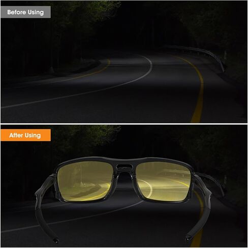 نظارات للرؤية الليلية من ال بي اس ايه اف بي، نظارات قيادة ليلية مستقطبة للرجال والنساء، تقلل الوهج وتعزز الرؤية in Kuwait