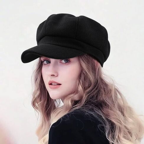 قبعات جلامورستار موزع الصحف للنساء ريترو التسعينيات قبعة كابي مع قناع in Kuwait