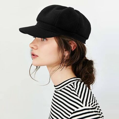 قبعات جلامورستار موزع الصحف للنساء ريترو التسعينيات قبعة كابي مع قناع in Kuwait