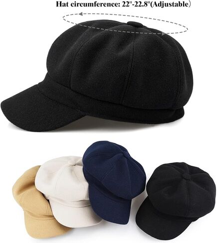 قبعات جلامورستار موزع الصحف للنساء ريترو التسعينيات قبعة كابي مع قناع in Kuwait