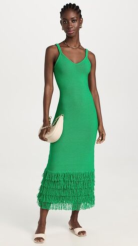 فستان AMUR النسائي من Decker ذو شراشيب in Kuwait