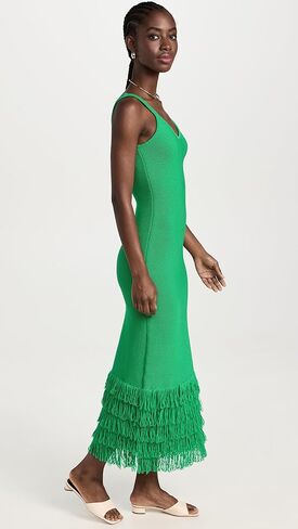 فستان AMUR النسائي من Decker ذو شراشيب in Kuwait