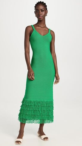 فستان AMUR النسائي من Decker ذو شراشيب in Kuwait